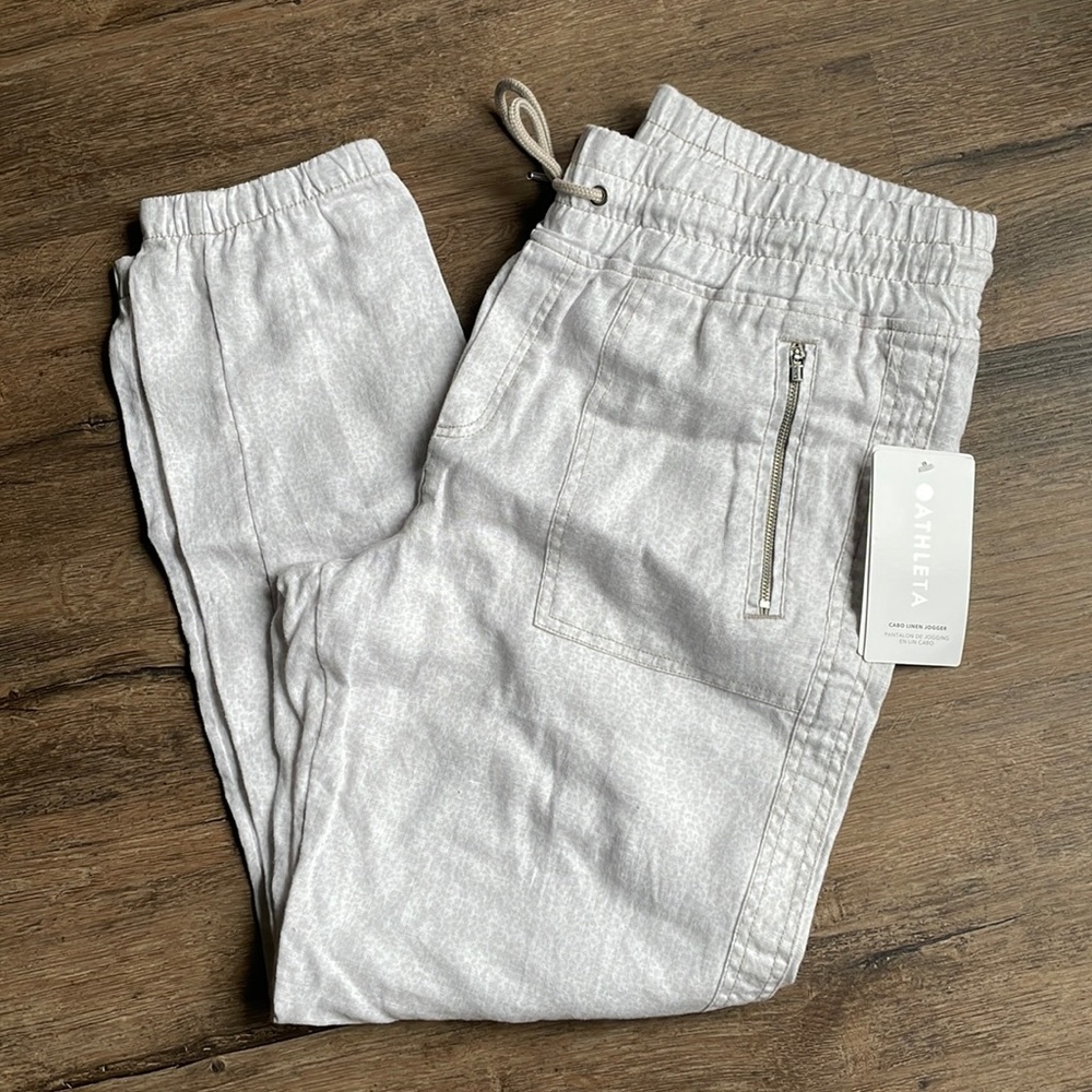 Athleta Cabo Linen Joggers